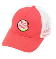 Coral Good Vibes Only Trucker Hat