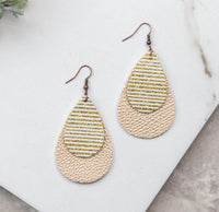 Show Your Stripes Gold Earrings